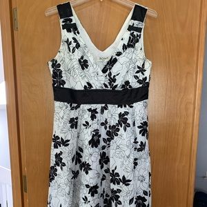 Romy black and white dress